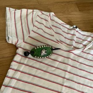 Leather hair barrette